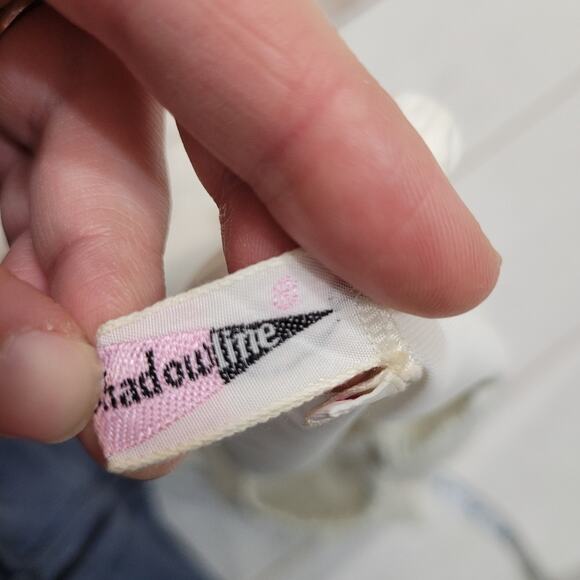 Vintage Shadowline rosette slip skirt floral lace lingerie - Picture 5 of 10